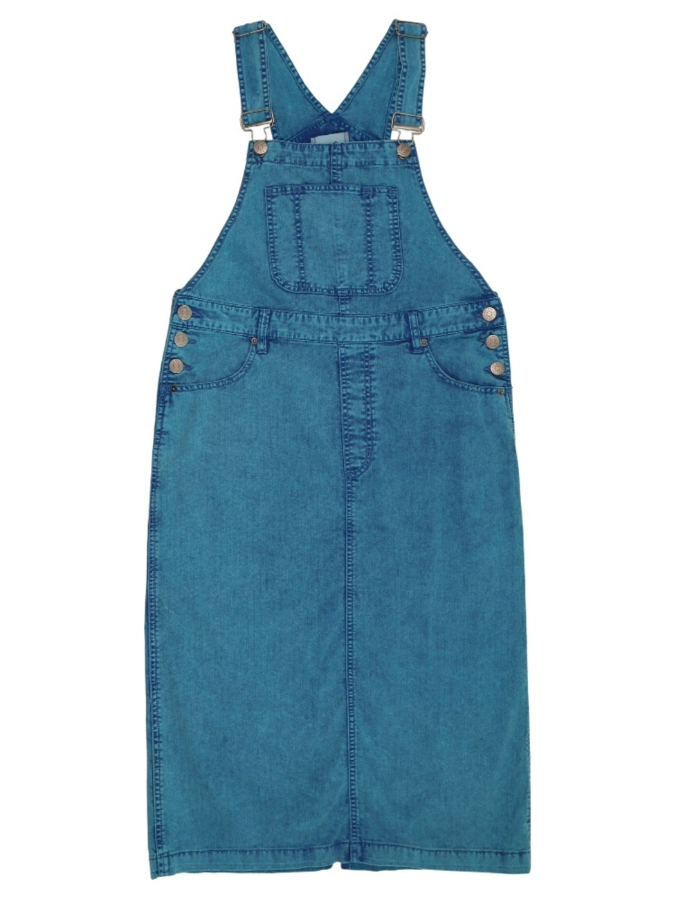 BDG Denim Overall Dress Size M Midi Pinafore Utility Urban Outfitters